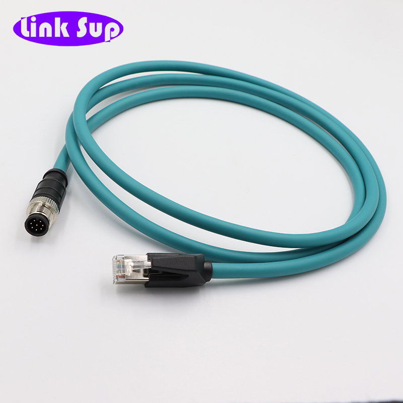 M12 8针 A型 转 RJ45
